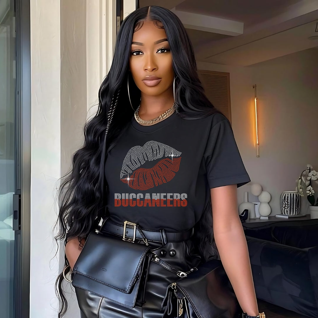 Add a touch of luxury to your style with our collection of rhinestone-embellished women's clothing.