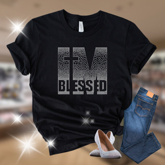 I'm Blessed Rhinestone Tee
